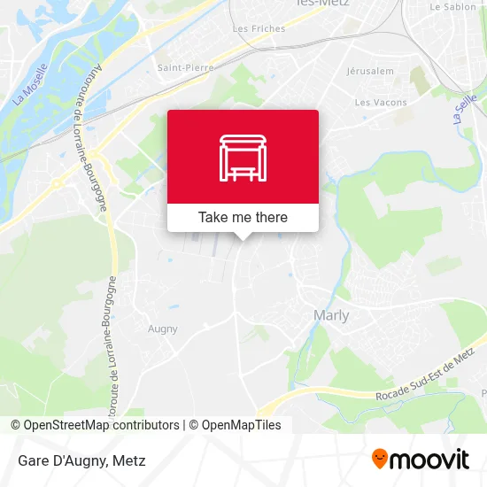 Gare D'Augny map
