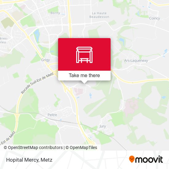 Hopital Mercy map