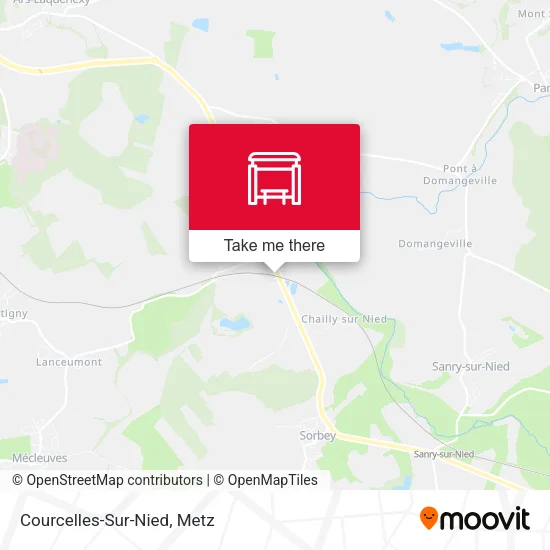 Courcelles-Sur-Nied map