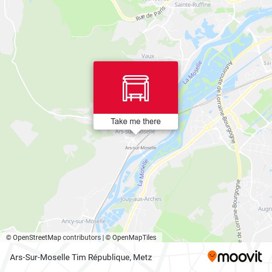 Mapa Ars-Sur-Moselle Tim République