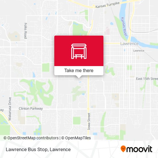 Lawrence Bus Stop map