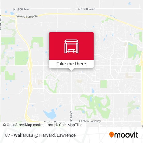 87 - Wakarusa @ Harvard map