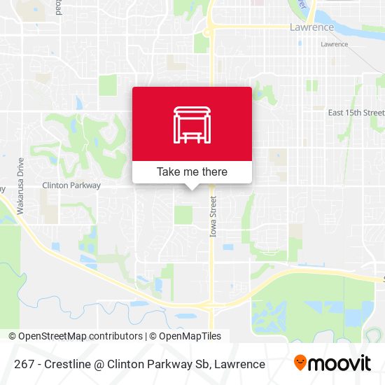 267 - Crestline @ Clinton Parkway Sb map