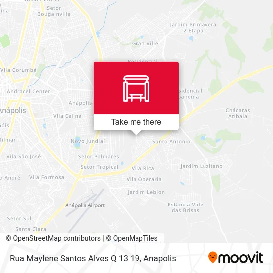 Rua Maylene Santos Alves Q 13 19 map