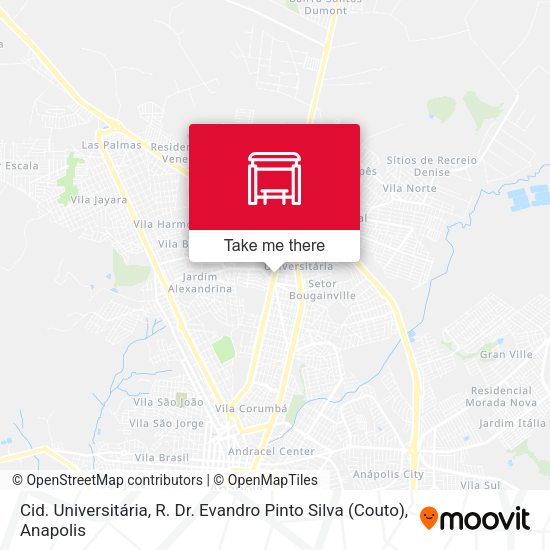 Cid. Universitária, R. Dr. Evandro Pinto Silva (Couto) map