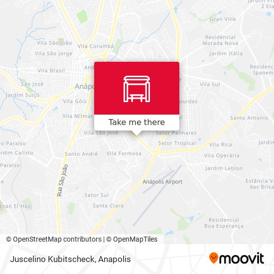 Juscelino Kubitscheck map