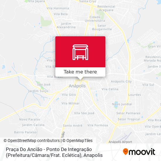 Praça Do Ancião - Ponto De Integração (Prefeitura / Câmara / Frat. Eclética) map