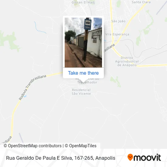 Rua Geraldo De Paula E Silva, 167-265 map