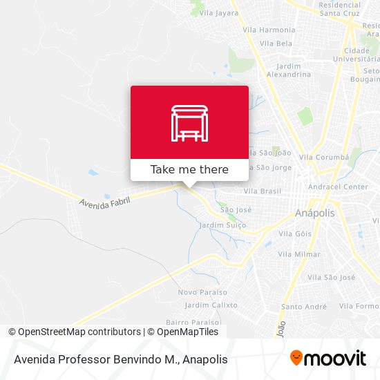 Mapa Avenida Professor Benvindo M.