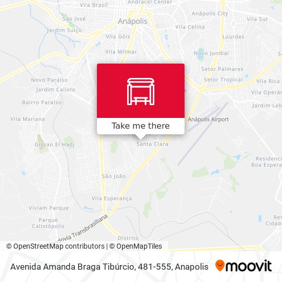 Avenida Amanda Braga Tibúrcio, 481-555 map