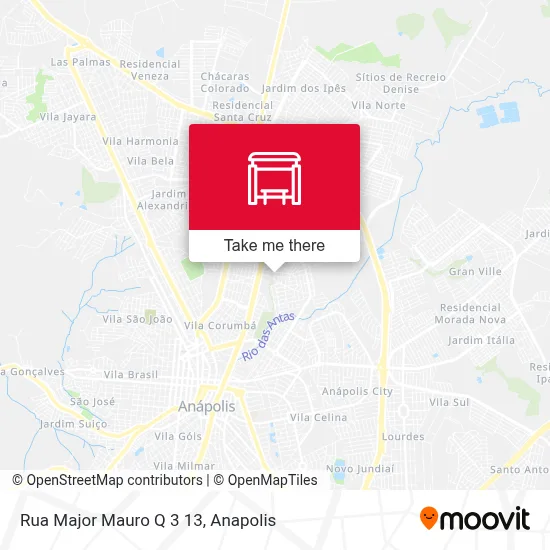 Rua Major Mauro Q 3 13 map