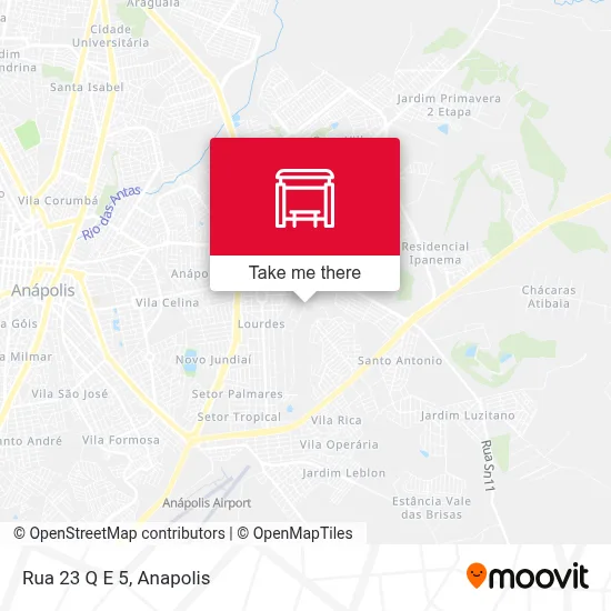 Rua 23 Q E 5 map