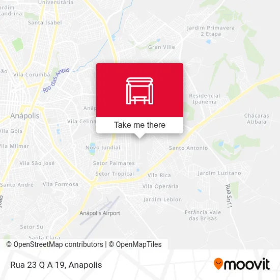 Rua 23 Q A 19 map