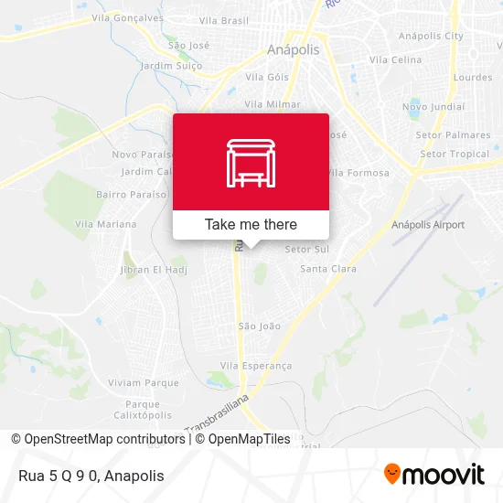 Rua 5 Q 9 0 map