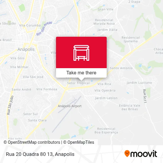 Rua 20 Quadra 80 13 map