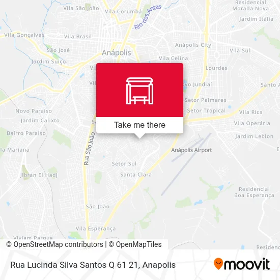Rua Lucinda Silva Santos Q 61 21 map