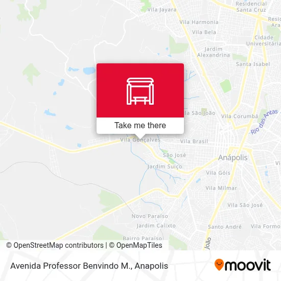 Avenida Professor Benvindo M. map