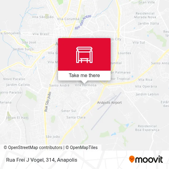Rua Frei J Vogel, 314 map
