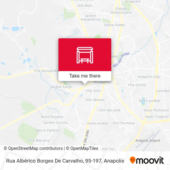 Rua Albérico Borges De Carvalho, 95-197 map