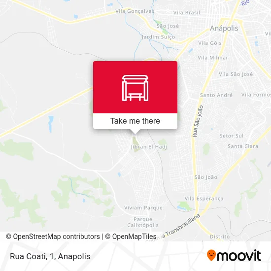 Rua Coati, 1 map