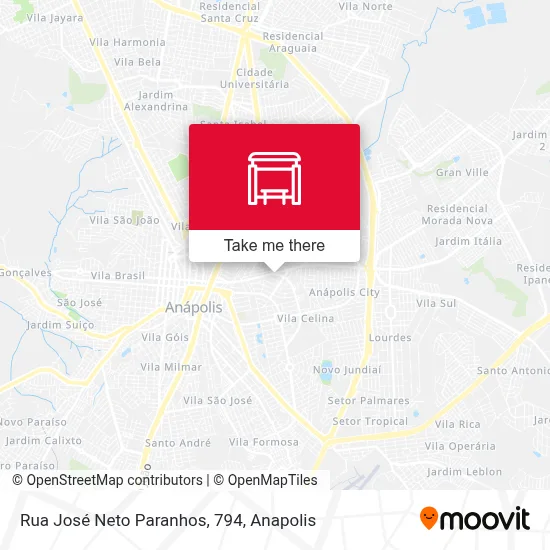 Rua José Neto Paranhos, 794 map