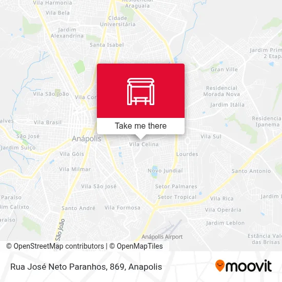 Rua José Neto Paranhos, 869 map