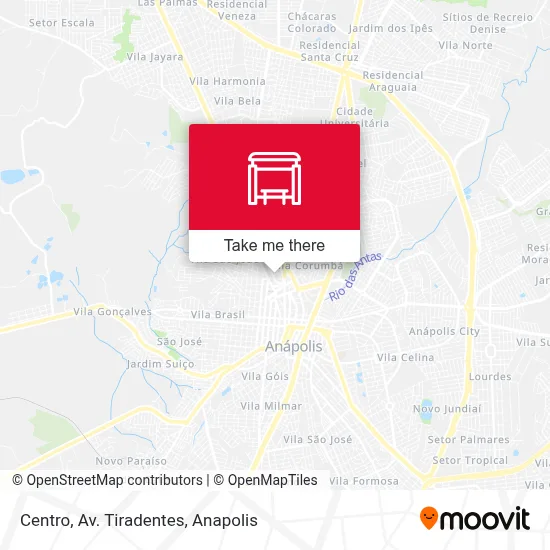 Centro, Av. Tiradentes map