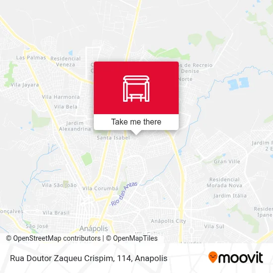 Rua Doutor Zaqueu Crispim, 114 map