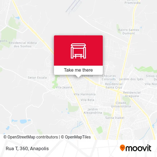 Rua T, 360 map