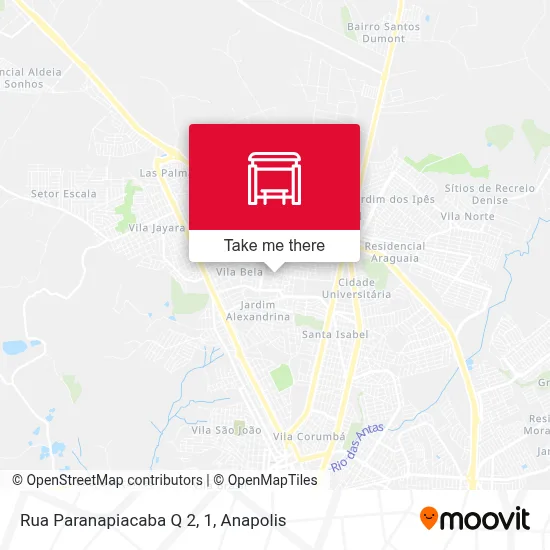 Rua Paranapiacaba Q 2, 1 map