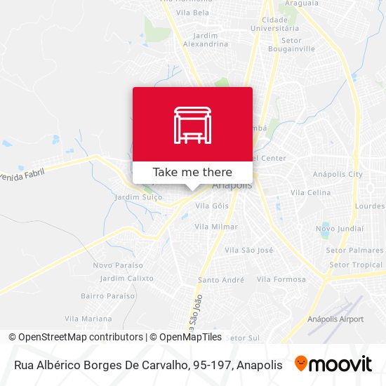 Mapa Rua Albérico Borges De Carvalho, 95-197