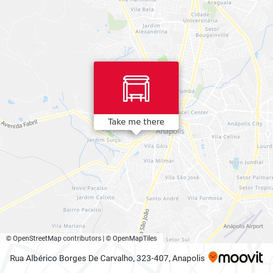 Rua Albérico Borges De Carvalho, 323-407 map