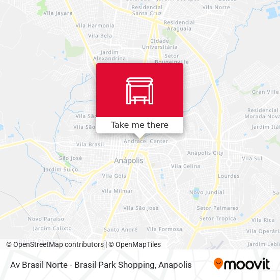 Av Brasil Norte - Brasil Park Shopping map