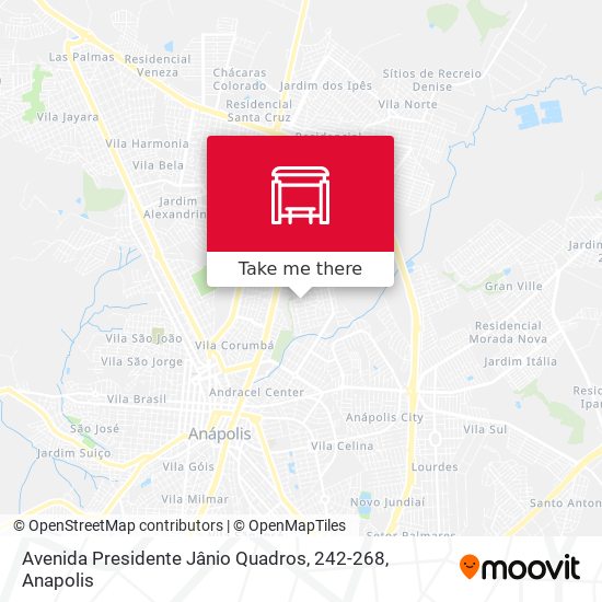 Avenida Presidente Jânio Quadros, 242-268 map