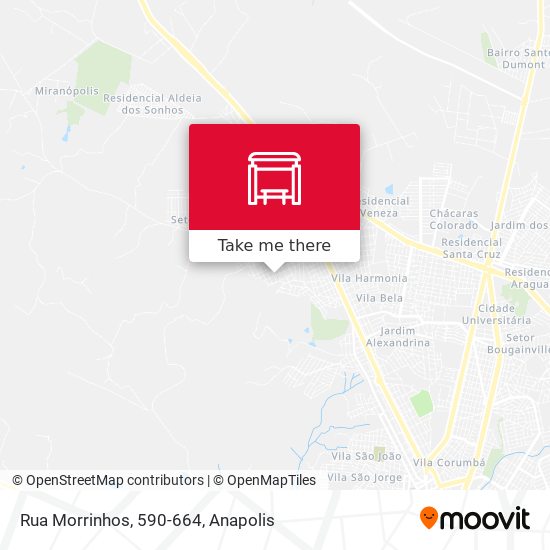 Mapa Rua Morrinhos, 590-664