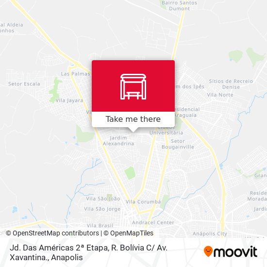 Jd. Das Américas 2ª Etapa, R. Bolívia C/ Av. Xavantina. map