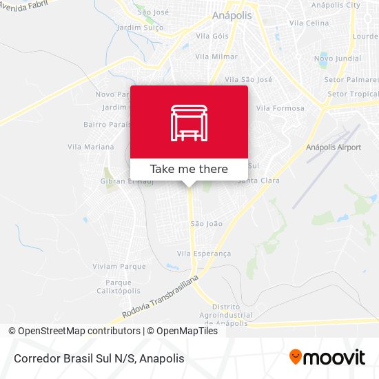 Corredor Brasil Sul N/S map