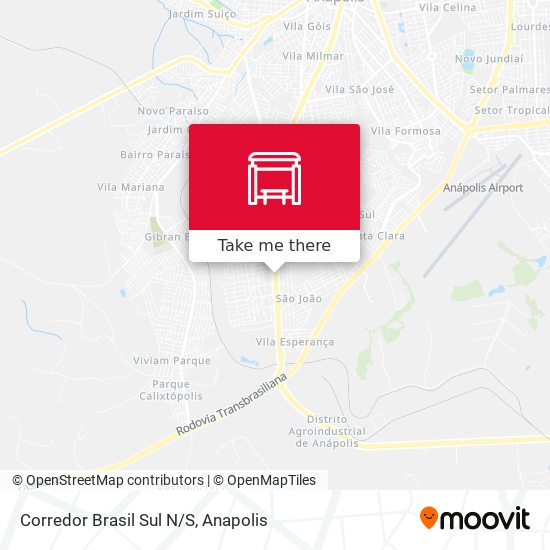 Corredor Brasil Sul N/S map