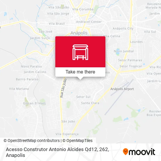 Acesso Construtor Antonio Alcides Qd12, 262 map