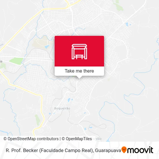 R. Prof. Becker (Faculdade Campo Real) map