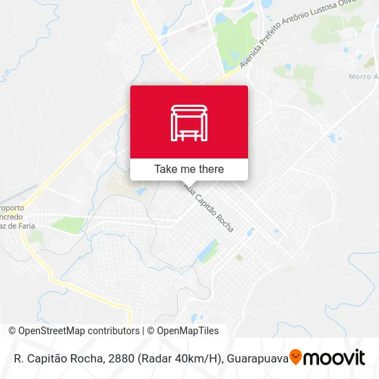 R. Capitão Rocha, 2880 (Radar 40km / H) map