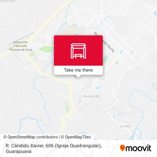 R. Cândido Xavier, 606 (Igreja Quadrangular) map