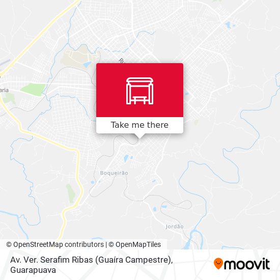 Mapa Av. Ver. Serafim Ribas (Guaíra Campestre)