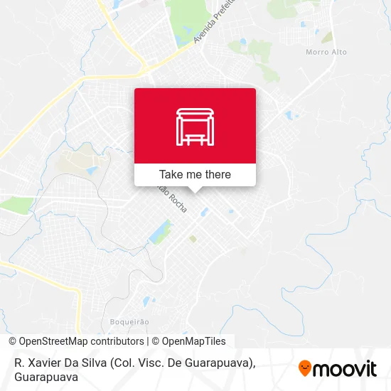 R. Xavier Da Silva (Col. Visc. De Guarapuava) map