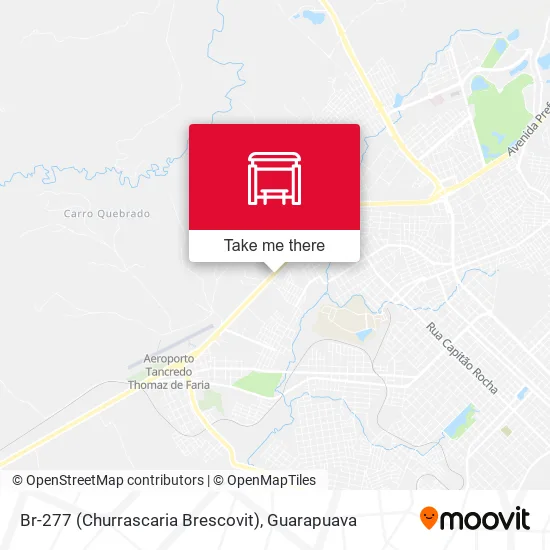 Br-277 (Churrascaria Brescovit) map