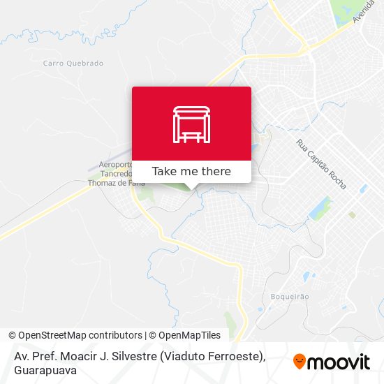 Mapa Av. Pref. Moacir J. Silvestre (Viaduto Ferroeste)