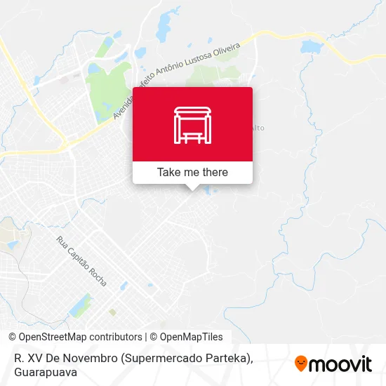 R. XV De Novembro (Supermercado Parteka) map