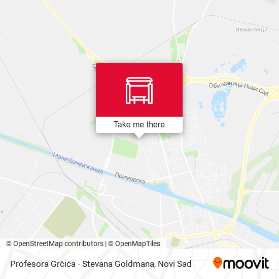Profesora Grčića - Stevana Goldmana map