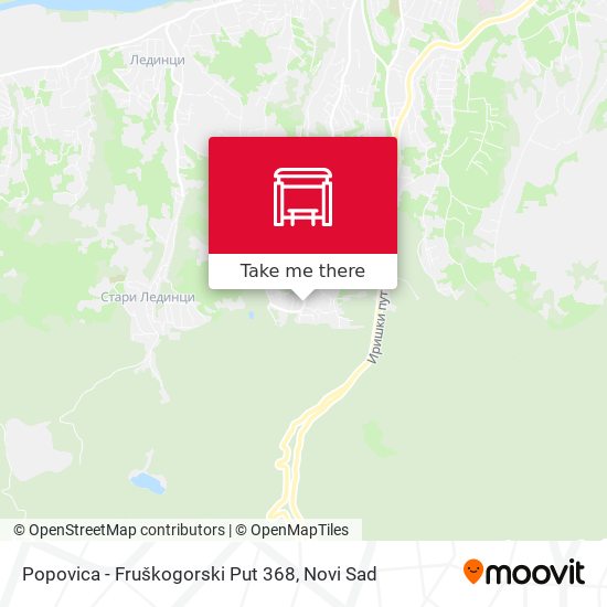 Popovica - Fruškogorski Put 368 map