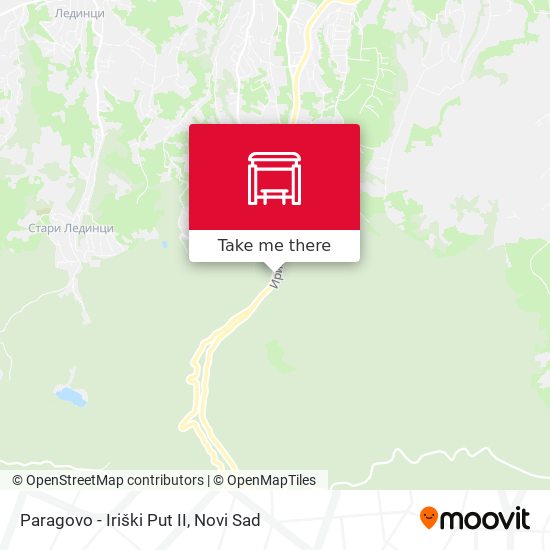Paragovo - Iriški Put II map